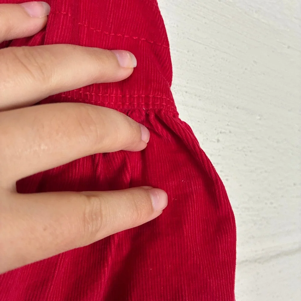 BUNDLE‎ OshKosh B'Gosh Corduroy Overall Dress Jumper Size 3T Red Holiday